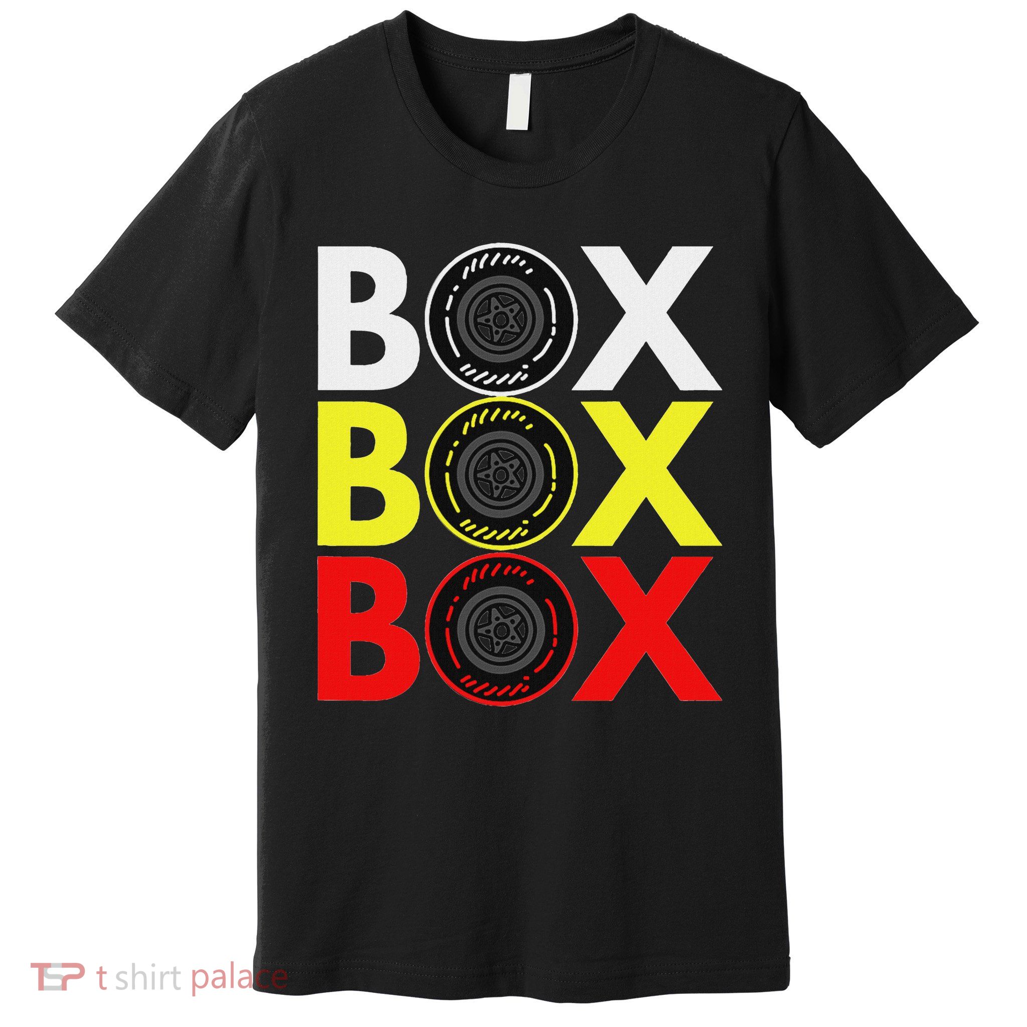 Formula Racing Car Box Box Box Radio Call To Pitbox Car Race Premium T-Shirt