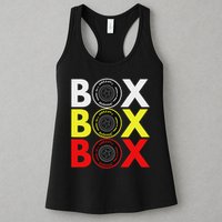 Formula Racing Car Box Box Box Radio Call To Pitbox Car Race Womens Tank Top