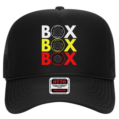 Formula Racing Car Box Box Box Radio Call To Pitbox Car Race Trucker Hat