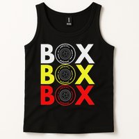 Formula Racing Car Box Box Box Radio Call To Pitbox Car Race Tank Top