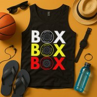Formula Racing Car Box Box Box Radio Call To Pitbox Car Race Tank Top