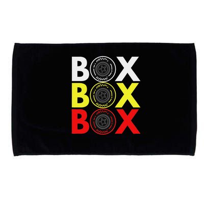 Formula Racing Car Box Box Box Radio Call To Pitbox Car Race Microfiber Hand Towel