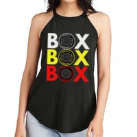 Formula Racing Car Box Box Box Radio Call To Pitbox Car Race Women's Perfect Tri Rocker Tank