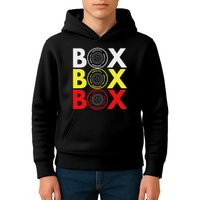 Formula Racing Car Box Box Box Radio Call To Pitbox Car Race Kids Hoodie