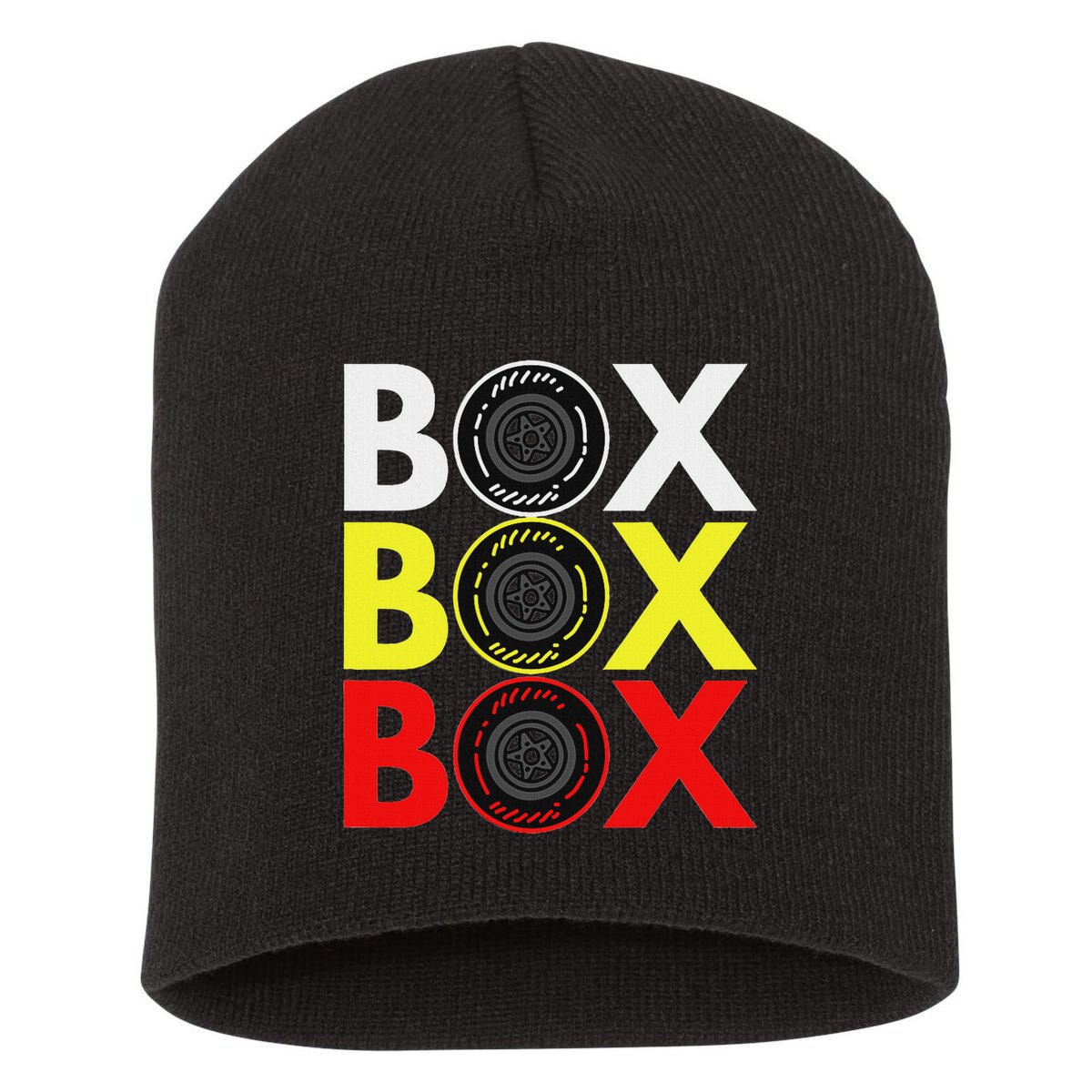 Formula Racing Car Box Box Box Radio Call To Pitbox Car Race Short Acrylic Beanie