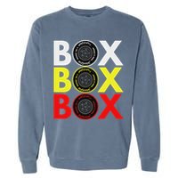 Formula Racing Car Box Box Box Radio Call To Pitbox Car Race Garment-Dyed Sweatshirt