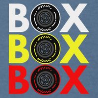 Formula Racing Car Box Box Box Radio Call To Pitbox Car Race Garment-Dyed Sweatshirt