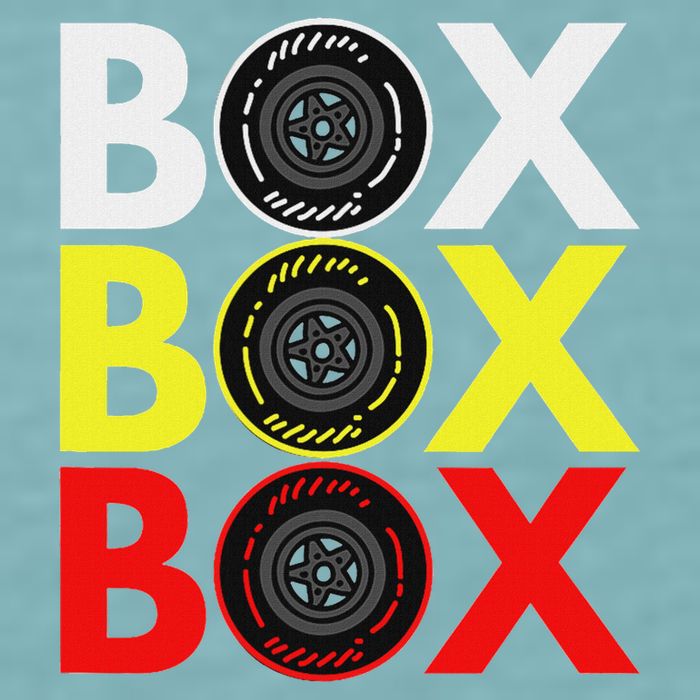 Formula Racing Car Box Box Box Radio Call To Pitbox Car Race Sueded Cloud Jersey T-Shirt