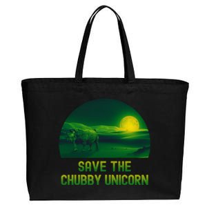 Funny Rhino Chibby Unicorns Save The Chubby Unicorn Great Gift Cotton Canvas Jumbo Tote