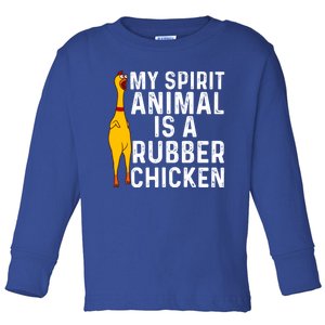 Funny Rubber Chicken Gift Men Women Rubber Chicken Costume Gift Toddler Long Sleeve Shirt