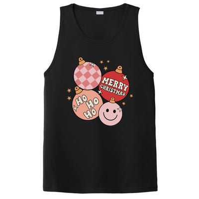 Festive Retro Christmas Bauble Ho Ho Ho Holiday PosiCharge Competitor Tank