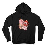 Festive Retro Christmas Bauble Ho Ho Ho Holiday Tall Hoodie