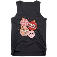 Festive Retro Christmas Bauble Ho Ho Ho Holiday Tank Top