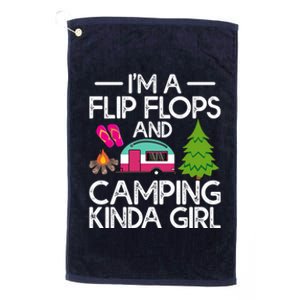 Funny Rv Camper A Flip Flops Gift Platinum Collection Golf Towel