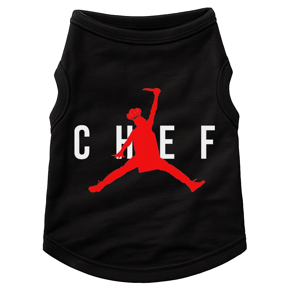 Funny Restaurant Chef Jumping Chef Knife Doggie Tank