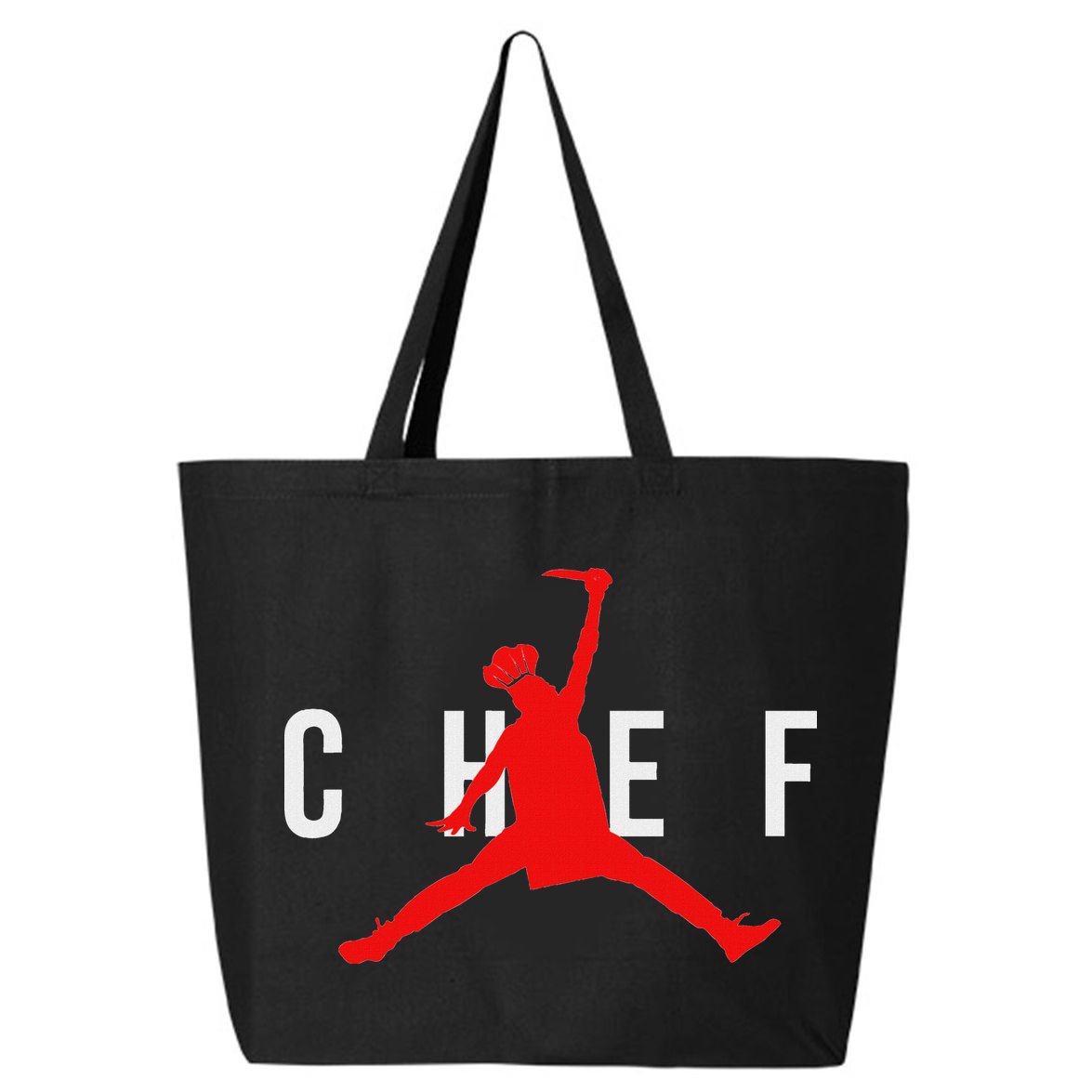 Funny Restaurant Chef Jumping Chef Knife 25L Jumbo Tote