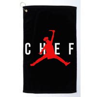 Funny Restaurant Chef Jumping Chef Knife Golf Towel