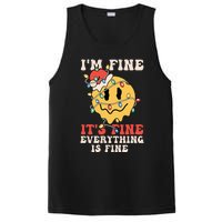 Festive Retro Christmas Lights Santa Spread Holiday Cheer PosiCharge Competitor Tank