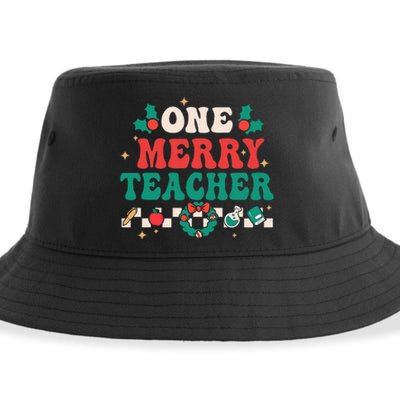 Festive Retro Christmas Pajama Set for Teachers Sustainable Bucket Hat