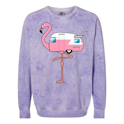 Flamingo RV Camper Colorblast Crewneck Sweatshirt