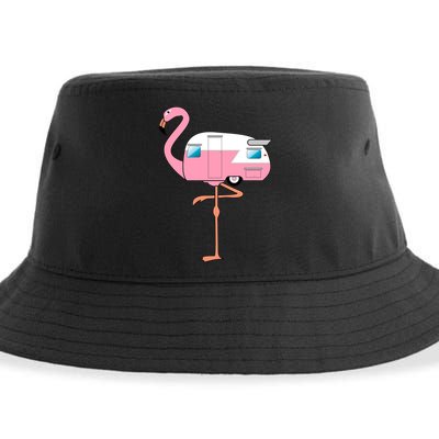Flamingo RV Camper Sustainable Bucket Hat