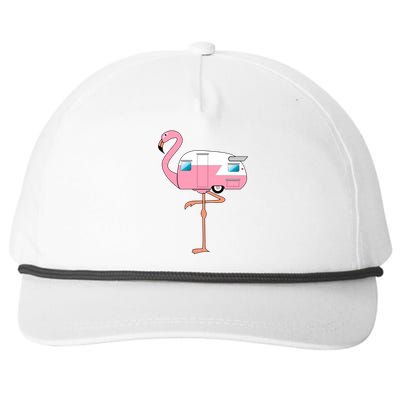 Flamingo RV Camper Snapback Five-Panel Rope Hat