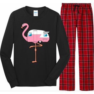 Flamingo RV Camper Long Sleeve Pajama Set