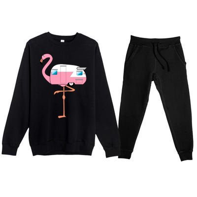 Flamingo RV Camper Premium Crewneck Sweatsuit Set