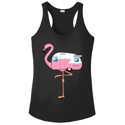 Flamingo RV Camper Ladies PosiCharge Competitor Racerback Tank