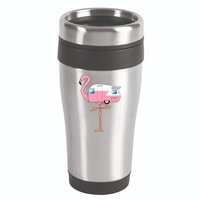 Flamingo RV Camper 16oz Travel Tumbler