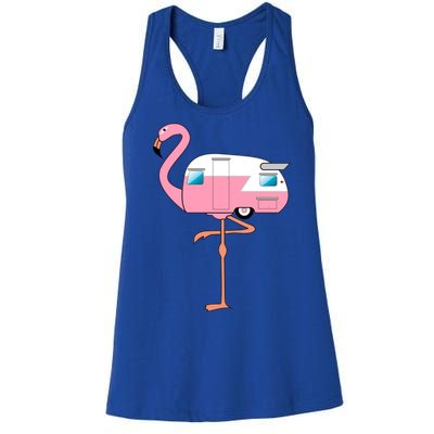 Flamingo RV Camper Women's Racerback Tank