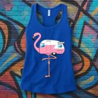 Flamingo RV Camper Womens Tank Top