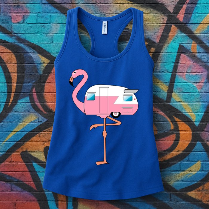 Flamingo RV Camper Womens Tank Top