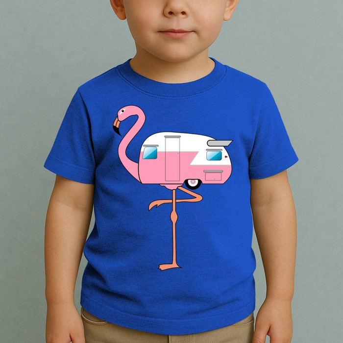 Flamingo RV Camper Toddler T-Shirt