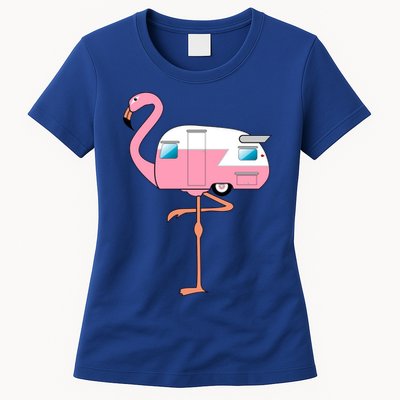 Flamingo RV Camper Womens T-Shirt