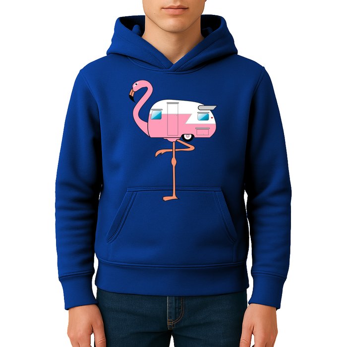 Flamingo RV Camper Kids Hoodie
