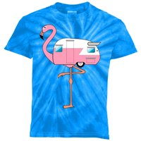 Flamingo RV Camper Kids Tie-Dye T-Shirt