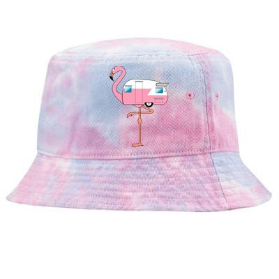 Flamingo RV Camper Tie-Dyed Bucket Hat