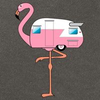 Flamingo RV Camper Cotton Canvas Backpack