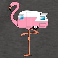 Flamingo RV Camper Vector Backpack