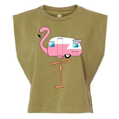 Flamingo RV Camper Garment-Dyed Women's Muscle Tee