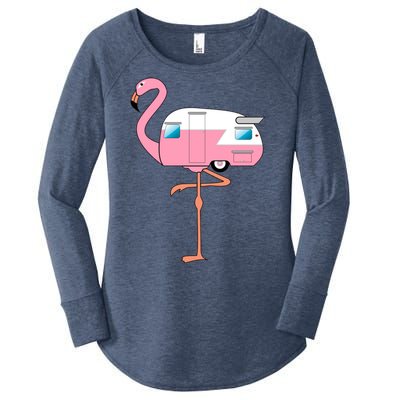 Flamingo RV Camper Women's Perfect Tri Tunic Long Sleeve Shirt