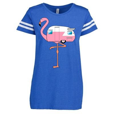 Flamingo RV Camper Enza Ladies Jersey Football T-Shirt