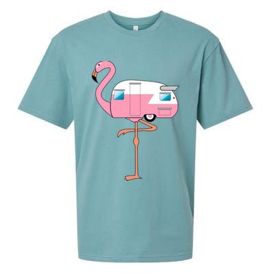 Flamingo RV Camper Sueded Cloud Jersey T-Shirt