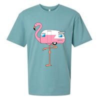 Flamingo RV Camper Sueded Cloud Jersey T-Shirt