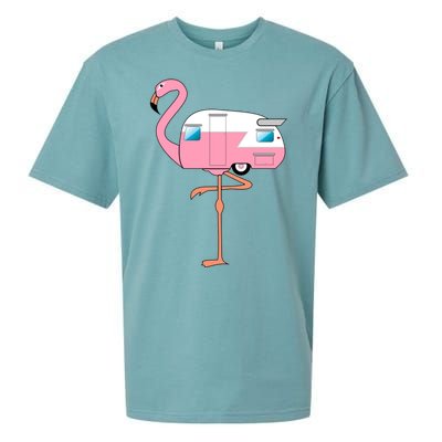 Flamingo RV Camper Sueded Cloud Jersey T-Shirt