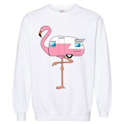 Flamingo RV Camper Garment-Dyed Sweatshirt