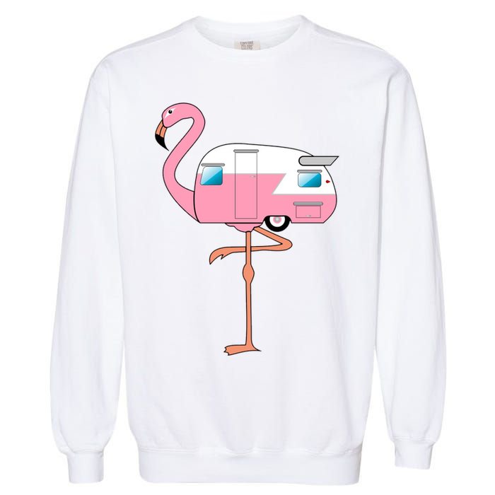 Flamingo RV Camper Garment-Dyed Sweatshirt