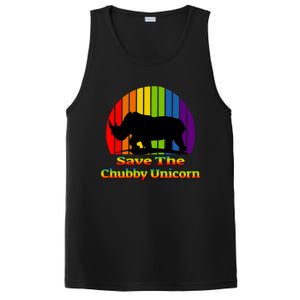 Funny Rhino Chubby Unicorns Save The Chubby Unicorn Gift PosiCharge Competitor Tank