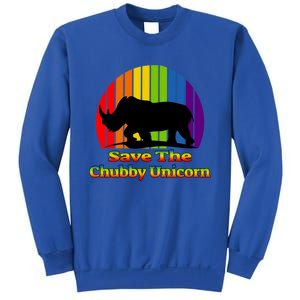 Funny Rhino Chubby Unicorns Save The Chubby Unicorn Gift Sweatshirt